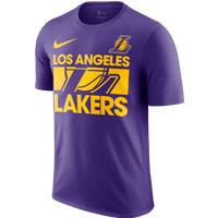 Los Angeles Lakers Courtside Men's Nike NBA T-Shirt - Purple - Cotton