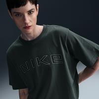 Nike Sportswear Women's Loose Short-Sleeve Graphic T-Shirt - Green - Cotton