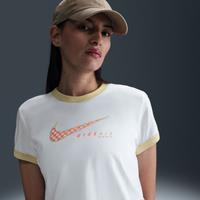 Nike Sportswear Club Women's Short-Sleeve T-Shirt - White - Cotton