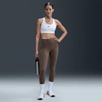 Nike Universa Women's Medium-Support High-Waisted Full-Length Leggings with Pockets - Brown - Polyester/Elastane