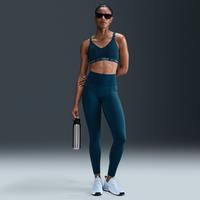 Nike Universa Women's Medium-Support High-Waisted Full-Length Leggings with Pockets - Blue - Polyester/Elastane