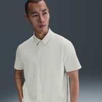 Nike 24.7 PerfectStretch Men's Dri-FIT Short-Sleeve Button-Down Top - White - Polyester