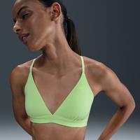 Nike Form Women's Light-Support Non-Padded Triangle Sports Bra - Yellow - Polyester/Elastane