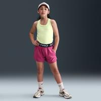 Nike Pro Fleece Older Kids' (Girls') Dri-FIT Shorts - Purple - Cotton/Polyester