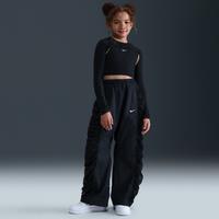 Nike Sportswear Girls' Woven Trousers - Black - Nylon