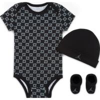 Nike Jordan Monogram Baby (09M) 3-Piece Boxed Set - Black - Cotton