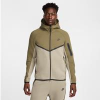 Nike Tech Men's Full-Zip Windrunner Hoodie - Green - Cotton/Polyester