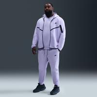 Nike Tech Men's Fleece Joggers - Purple - Cotton/Polyester