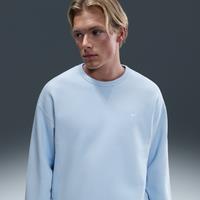 Nike Solo Swoosh Men's Fleece Crew - Blue - Cotton/Polyester