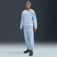 Nike Solo Swoosh Men's Cuffed Fleece Trousers - Blue - Cotton/Polyester
