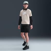 Nike Sportswear Tech Fleece Older Kids' (Boys') Shorts - Black - Cotton/Polyester