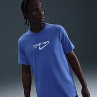 Nike Men's Dri-FIT Training T-Shirt - Blue - Cotton/Polyester