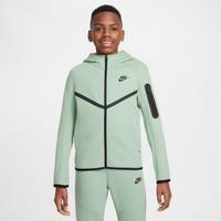 Nike Sportswear Tech Fleece Older Kids' Full-Zip Hoodie - Green - Cotton/Polyester