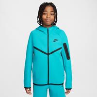 Nike Sportswear Tech Fleece Older Kids' Full-Zip Hoodie - Green - Cotton/Polyester