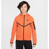 Nike Sportswear Tech Fleece Older Kids' Full-Zip Hoodie - Orange - Cotton/Polyester