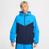 Nike Tech Men's Woven Full-Zip Windrunner Jacket - Blue - Nylon/Elastane