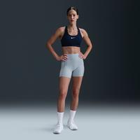 Nike One Fitted Women's Dri-FIT High-Waisted 12.5cm (approx.) Biker Shorts - Blue - Body/Waist Lining