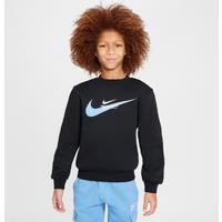 Nike Sportswear Older Kids' Fleece Crew-Neck Sweatshirt - Black - Cotton/Polyester