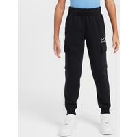 Nike Sportswear Older Kids' Fleece Cargo Trousers - Black - Cotton/Polyester