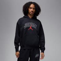Nike Jordan Brooklyn Fleece Men's Oversized Pullover Hoodie - Black - Cotton/Polyester