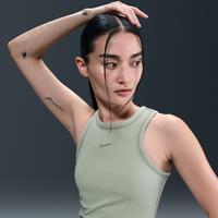 Nike One Fitted Women's Dri-FIT Cropped Tank Top - Green - Polyester/Elastane