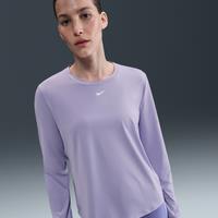 Nike One Classic Women's Dri-FIT Long-Sleeve Top - Purple - Polyester/Elastane