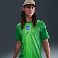 England 2025/26 Stadium Goalkeeper Men's Nike Dri-FIT Football Replica Short-Sleeve Shirt - Green - Polyester