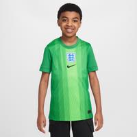 England 2025/26 Stadium Goalkeeper Older Kids' Nike Dri-FIT Football Replica Short-Sleeve Shirt - Green - Polyester