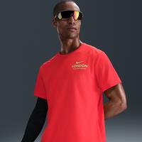 Nike Miler Men's Running T-Shirt - Red - Polyester