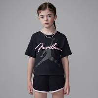 Nike Jordan Younger Kids' 'Hidden In Plain Sight' 2-Piece Shorts Set - Black - Cotton