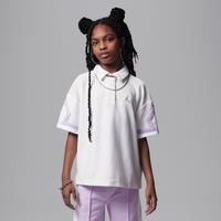 Nike Jordan Older Kids' French Terry Top - White - Cotton