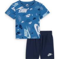 Nike Jordan MJ Brooklyn French Terry Essentials Older Kids' Shorts - Blue - Cotton