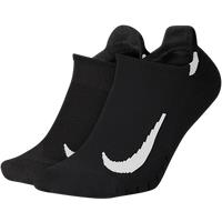 Nike Multiplier Running No-Show Socks (2 Pairs) - Black