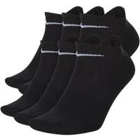 Nike Everyday Lightweight Training No-Show Socks (6 Pairs) - Black