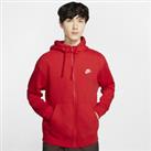 Nike Sportswear Club Fleece Men's Full-Zip Hoodie - Red