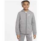 Nike Sportswear Club Older Kids' Full-Zip Hoodie - Grey