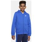 Nike Sportswear Club Older Kids' Full-Zip Hoodie - Blue