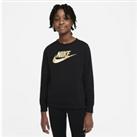 Nike Sportswear Older Kids' (Girls') French Terry Crew - Black
