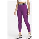Nike Pro 365 Women's High-Waisted 7/8 Mesh Panel Leggings - Purple