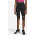 Nike Sportswear Older Kids' (Girls') High-Rise 23cm (approx.) Bike Shorts - Black