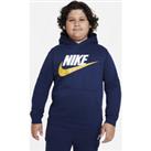 Nike Sportswear Club Fleece Older Kids' (Boys') Pullover Hoodie (Extended Size) - Blue