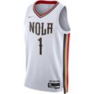 New Orleans Pelicans City Edition Nike Dri-FIT NBA Swingman Jersey - White