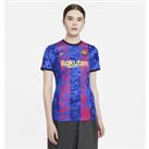 F.C. Barcelona 2021/22 Stadium Third Women's Nike Dri-FIT Football Shirt - Blue