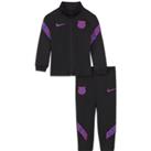 F.C. Barcelona Strike Baby & Toddler Nike Dri-FIT Knit Football Tracksuit - Black