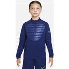 Nike Therma-FIT Academy Winter Warrior Older Kids' Football Drill Top - Blue