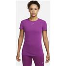 Nike Dri-FIT ADV Aura Women's Slim-Fit Short-Sleeve Top - Purple