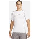 Nike Pro Dri-FIT Men's Tight-Fit Short-Sleeve Top - White