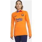F.C. Barcelona Strike Women's Nike Dri-FIT Football Drill Top - Orange