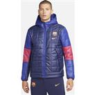 F.C. Barcelona Synthetic-Fill Men's Fleece Jacket - Blue