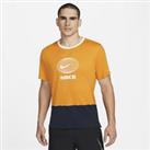 Nike Dri-FIT Heritage Men's Short-Sleeve Running Top - Orange